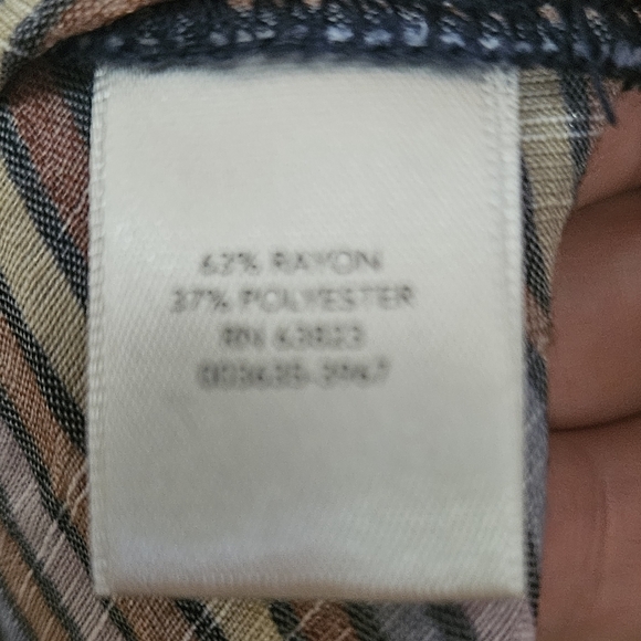 Christopher & Banks Women's Tunic Style Top Size M Striped Shirt - Picture 4 of 4